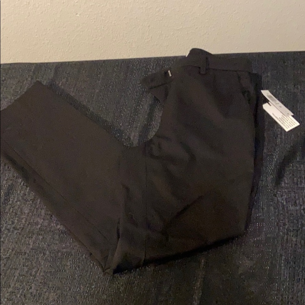 Black slim slacks